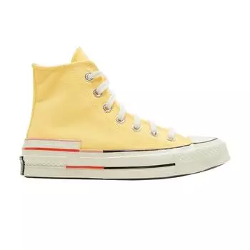 Женские кроссовки Converse Chuck 70 High Citron Pulse Желтый Розовый-Кварц Egret 570787C 37