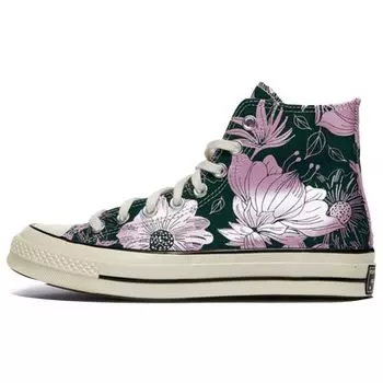 Женские кроссовки Converse Chuck 70 High Vintage Floral - Midnight Pink Glaze Black Midnight-Clover 569237C