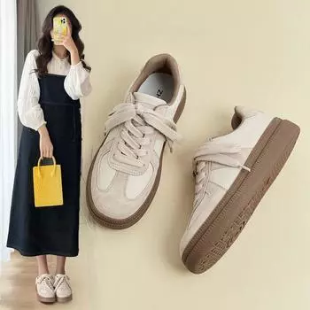 Женские кроссовки Dexun в стиле ретро — весна/осень, на толстой подошве, дышащие, модные и универсальные. 35