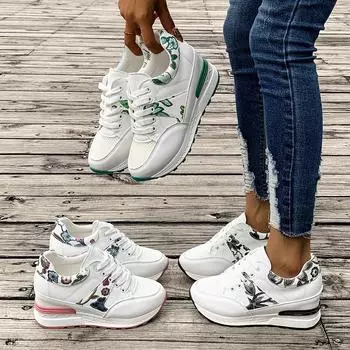 Женские кроссовки для активного отдыха, дышащие кроссовки для женщин, модные теннисные повседневные кроссовки, женская дизайнерская обувь Zapatos De Mujer 35 зелёный