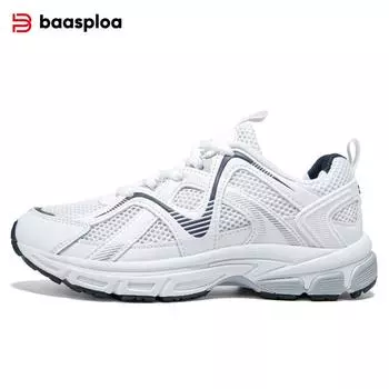 Женские кроссовки для бега Baasploa Удобная обувь для ходьбы Сетчатые Дышащие Кроссовки Нескользящая Подошва Подходят для Тенниса Повседневная Модная Одежда Для улицы 39