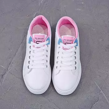 Женские кроссовки для бега и отдыха, однотонные однотонные туфли с глубоким вырезом, подошва из губки, круглый носок, спортивная женская обувь 35
