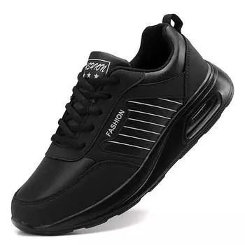 Женские кроссовки для бега в тренажерном зале, водонепроницаемые черные кроссовки, спортивные кроссовки на массивной платформе, модные осенние нескользящие повседневные женские рации для фитнеса 35 чёрный