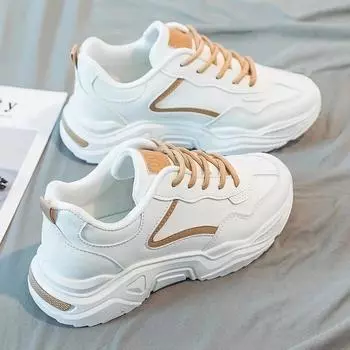 Женские кроссовки для папы 2025 года, весна-лето, повседневные кроссовки на толстой подошве, легкие спортивные кроссовки 35 серый