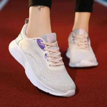 Женские кроссовки для пары, повседневные, для бега, летняя мода, нескользящие, для пешего туризма, сетчатые, воздухопроницаемые, спортивная обувь, для тенниса, женская тенденция 35