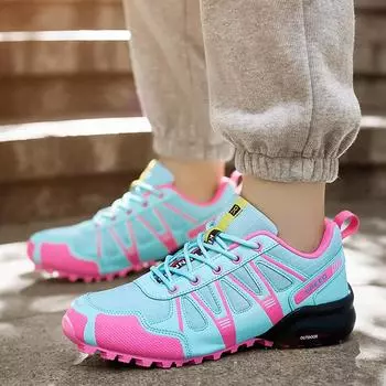 Женские кроссовки для походов Кроссовки для скалолазания Кроссовки для походов в горах Кроссовки для охоты Тактические кроссовки 36 фиолетовый/серый