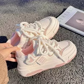 Женские кроссовки для скейтборда, удобные, дышащие, нескользящие, для активного отдыха, повседневные, симпатичные и модные женские кроссовки 35 розовый