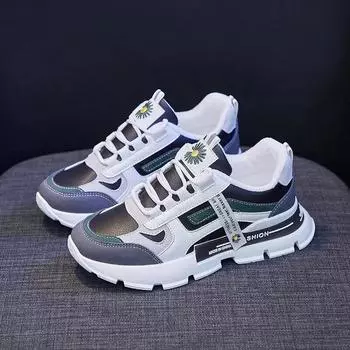 Женские кроссовки для тенниса, женские маленькие ромашки с вышивкой, дышащая сетка, повседневные спортивные кроссовки для бега, роскошные дизайнерские вулканизированные туфли 40