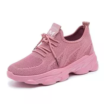 Женские кроссовки, дышащая повседневная обувь, уличная легкая спортивная обувь, повседневные прогулочные кроссовки Tenis Feminino Shoes 5 белый