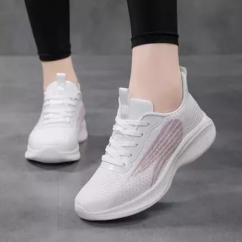 Женские кроссовки Fly-knit Athleisure на мягкой подошве 35 белый