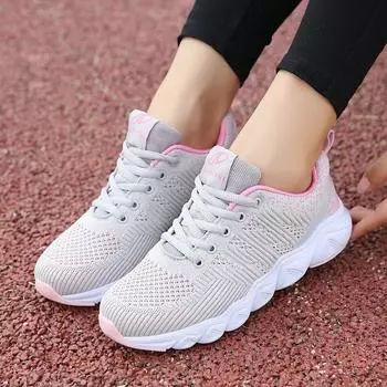 Женские кроссовки Fly-knit Flat Athleisure 35 чёрный