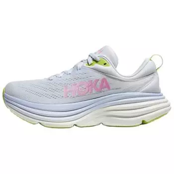 Женские кроссовки HOKA Bondi 8 Wide Sea Ice Pink Twilight, белые 1127954-SCP 37