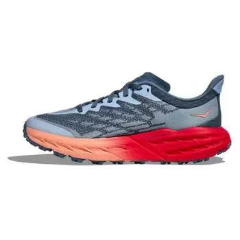 Женские кроссовки HOKA Speedgoat 5 Real Teal Papaya, синие, 1123158-RPY 36