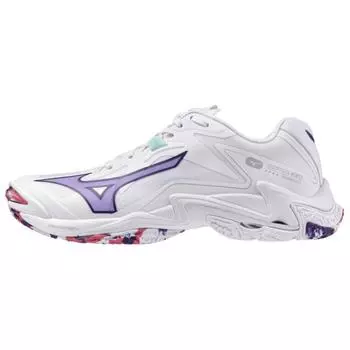 Женские кроссовки Mizuno Wave Lightning Z8 Белые Фиолетовые Индиго Камелия-Роза V1GC240020 40
