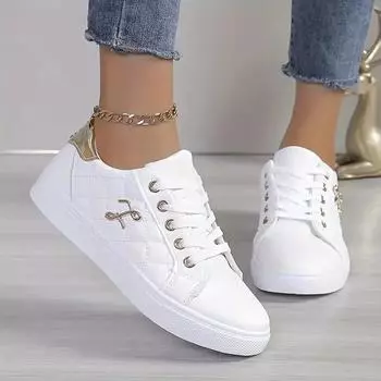 Женские кроссовки, модные дышащие туфли на плоской подошве, женские повседневные кроссовки 2024 года, новые летние женские кроссовки с мягкой подошвой для ходьбы Zapatos De Mujer 35 чёрный