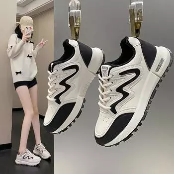 Женские кроссовки – модные и повседневные кроссовки с легкой подошвой 35 хаки