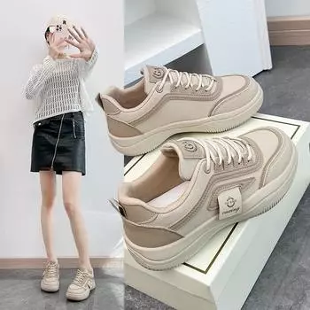 Женские кроссовки, модные женские весенне-осенние повседневные спортивные туфли, дизайнерские кроссовки на платформе, удобные кроссовки на вулканизированной платформе 35