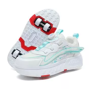 Женские кроссовки на колесах. Обувь для роликовых коньков. Спортивная обувь на открытом воздухе. 30 чёрный