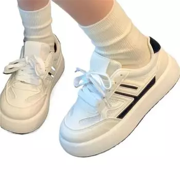 Женские кроссовки на платформе, повседневные, для активного отдыха, индивидуальный дизайн, для скейтбординга, удобные кроссовки на шнуровке, спортивная обувь для бега, женская обувь 35