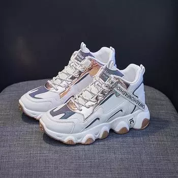 Женские кроссовки на платформе, спортивная обувь, теннисная женская вулканизированная обувь, дизайнерская обувь, роскошные женские кроссовки для бега, повседневная обувь 35