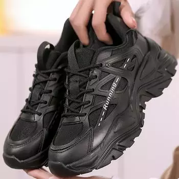 Женские кроссовки на шнуровке, дышащие кроссовки для тренировок на открытом воздухе, походные кроссовки, женские нескользящие кроссовки для ходьбы с увеличенным ростом 44 белый