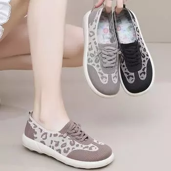 Женские кроссовки на шнуровке, легкие, нескользящие, повседневные, для ходьбы, удобные, кроссовки для бега для женщин, дышащие, сетчатые, для полета, теннисные туфли 35 чёрный