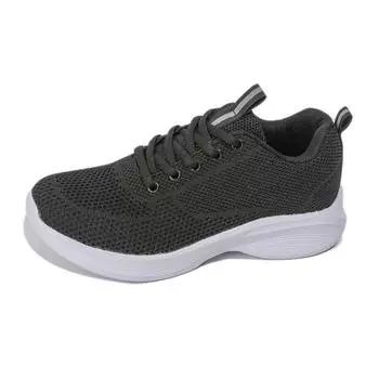 Женские кроссовки на шнуровке, мягкая дышащая женская спортивная обувь, Нескользящие женские кроссовки, уличная гибкая вулканизированная обувь, 2024 35 чёрный