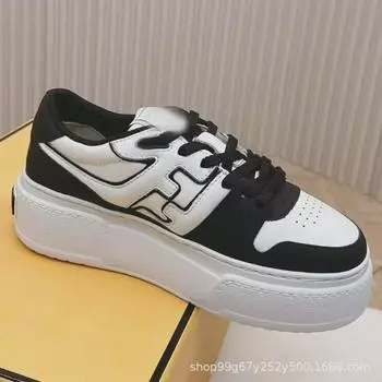 Женские кроссовки на толстой платформе Fen2024 — новые повседневные белые спортивные туфли для осени/лета 2024 года. Size 39