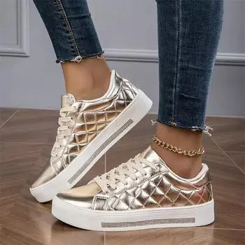 Женские кроссовки на толстой подошве, новые осенние однотонные спортивные туфли на шнуровке, повседневные женские кроссовки для активного отдыха Zapatos De Mujer 36 розы красного