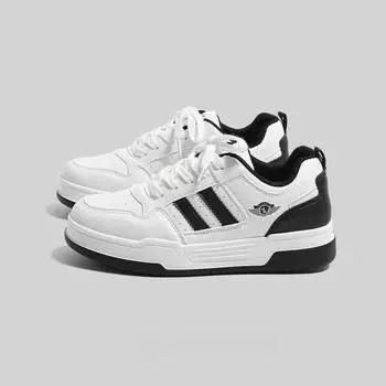 Женские кроссовки на толстой подошве Весна и лето Новая мода Универсальная обувь Кемпинг Повседневная обувь Niche Белые туфли 35