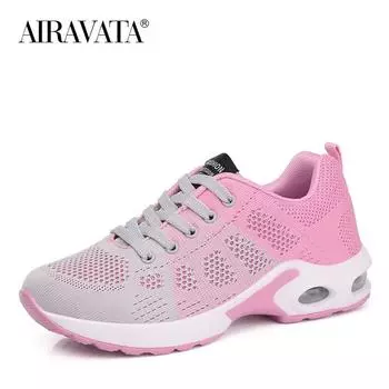 Женские кроссовки на воздушной подошве 35 розовый