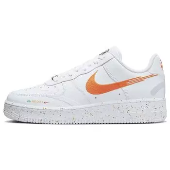 Женские кроссовки Nike Air Force 1 07 LX Leap High белые безопасные, оранжево-бирюзовые, FD4622-131