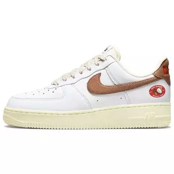 Женские кроссовки Nike Air Force 1 07 LX Coconut White Coconut-Milk Team-Orange DJ9943-101 40