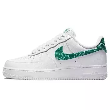 Женские кроссовки Nike Air Force 1 07 Essentials Green Paisley белые DH4406-102 36.5