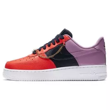 Женские кроссовки Nike Air Force 1 07 Cuban Link Red Hyper-Crimson Obsidian CZ8100-600