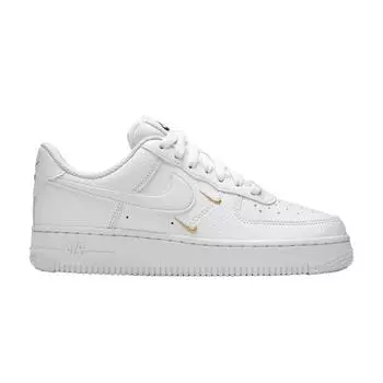Женские кроссовки Nike Air Force 1 07 Essential White Metallic Gold Black CT1989-100 35.5