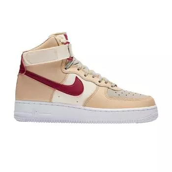 Женские кроссовки Nike Air Force 1 High Mars Yard Белый Белый-Оникс Благородный-Красный 334031-200 35.5