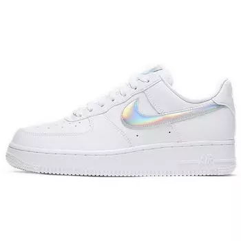 Женские кроссовки Nike Air Force 1 Low Iridescent Swoosh белые CJ1646-100 38.5