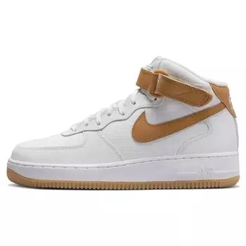 Женские кроссовки Nike Air Force 1 Mid Desert Ocher White Summit-White Gum-Medium-Brown DD9625-102 38