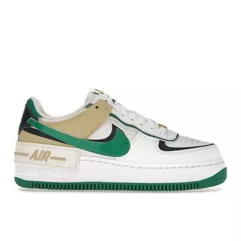 Женские кроссовки Nike Air Force 1 Shadow White Malachite Sesame Midnight-Navy DZ1847-102 35.5