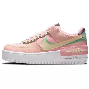Женские кроссовки Nike Air Force 1 Shadow Arctic Punch Barely Volt Pink Crimson-Tint Green-Glow CU8591-601 35.5