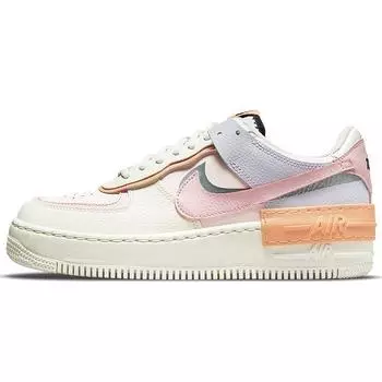 Женские кроссовки Nike Air Force 1 Shadow Orange Chalk Pink Glaze Cream Sail Dark-Obsidian CI0919-111 36.5