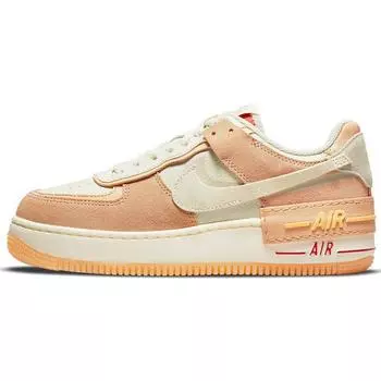 Женские кроссовки Nike Air Force 1 Shadow Sisterhood белый кашемир оранжевый-мел DM8157-700 36.5