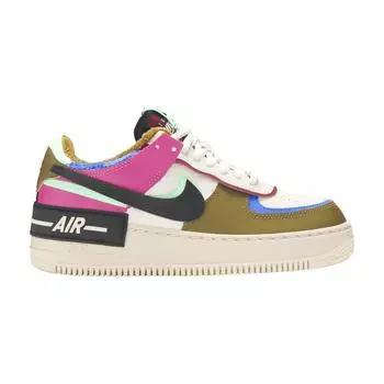 Женские кроссовки Nike Air Force 1 Shadow SE Cactus Flower Green Fossil Olive-Flak CT1985-500