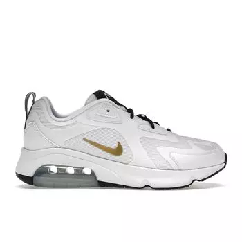 Женские кроссовки Nike Air Max 200 White Metallic Gold Metallic-Gold-Black-Metallic AT6175-102 37.5
