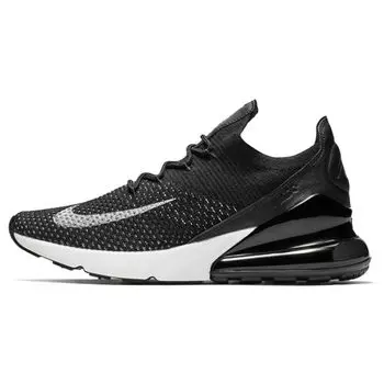 Женские кроссовки Nike Air Max 270 Flyknit Oreo черные черно-белые AH6803-001
