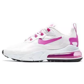 Женские кроссовки Nike Air Max 270 React Fire Pink White Team-Orange Black CJ0619-100