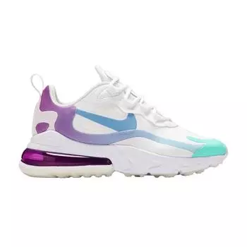 Женские кроссовки Nike Air Max 270 React Gradient Shift White Aurora Vivid-Purple AT6174-102