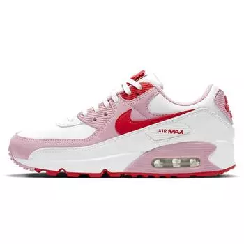 Женские кроссовки Nike Air Max 90 Love Letter White University-Red Tulip-Pink DD8029-100 43