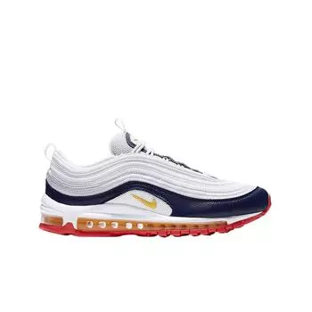 Женские кроссовки Nike Air Max 97 Midnight Navy Racer Pink Laser Orange 921733-015 W